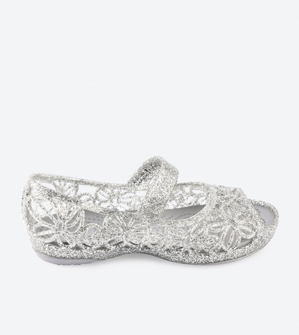 Crocs Isabella Glitter Peep Toe Sandals 