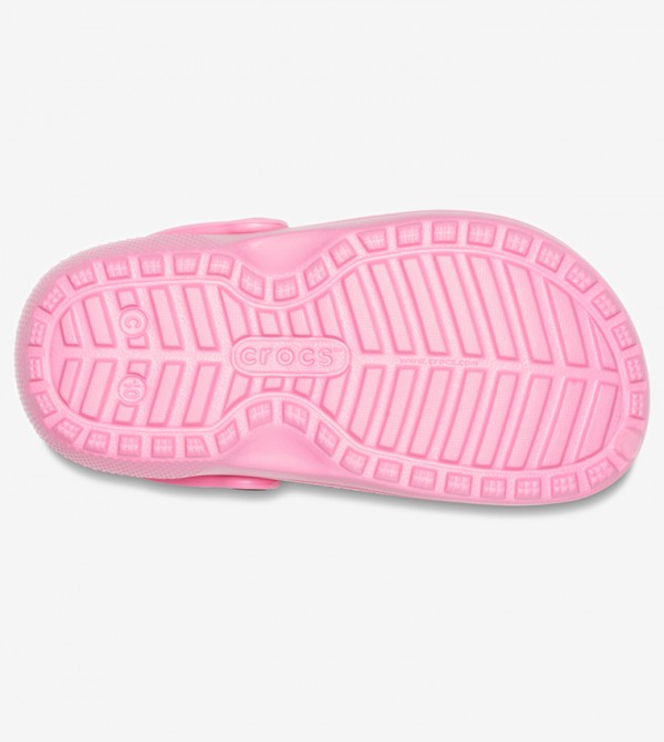 classic fuzz lined clog pink