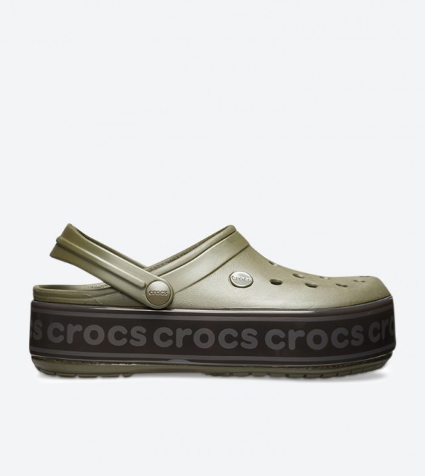 dark green crocs