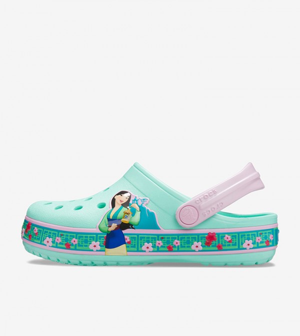 mint colored crocs