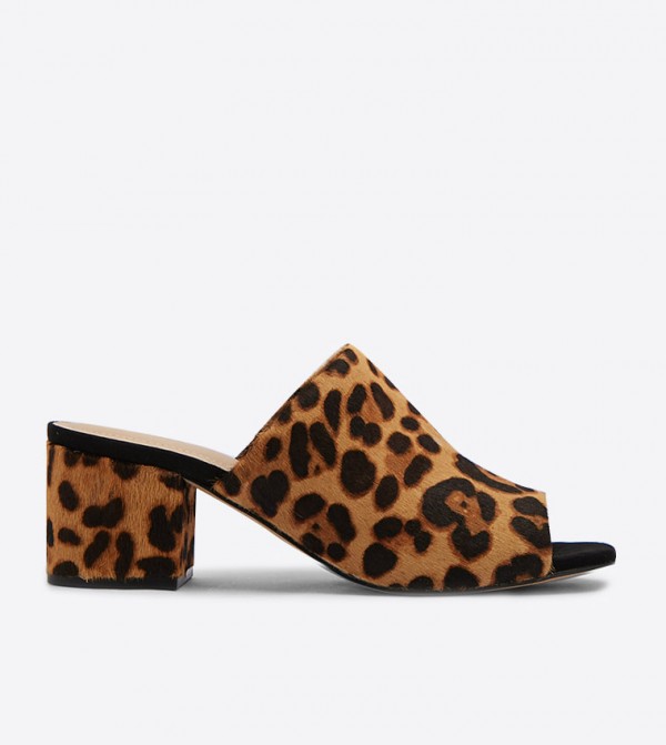 cheetah mule heels