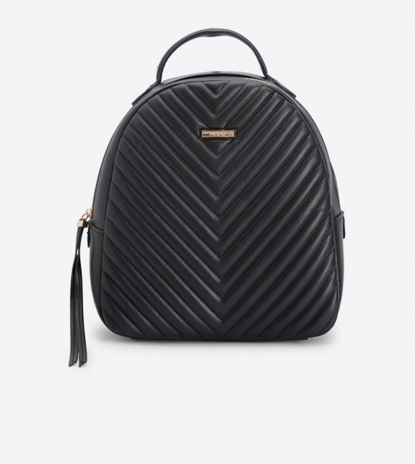 chevron quilted mini backpack