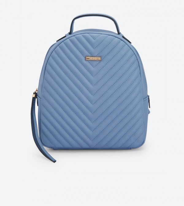 chevron quilted mini backpack