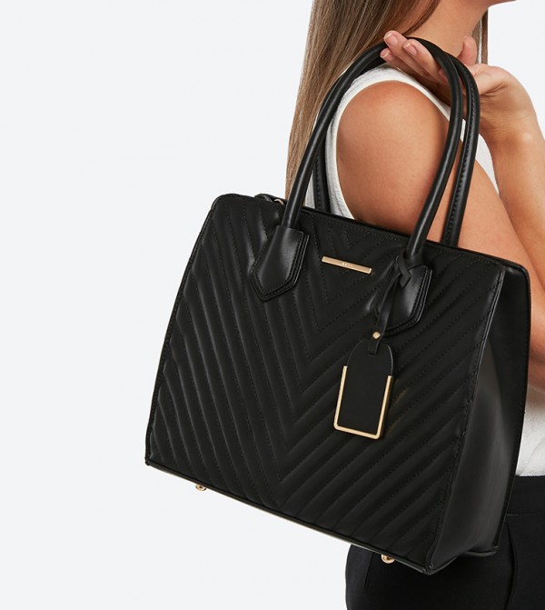 aldo black tote