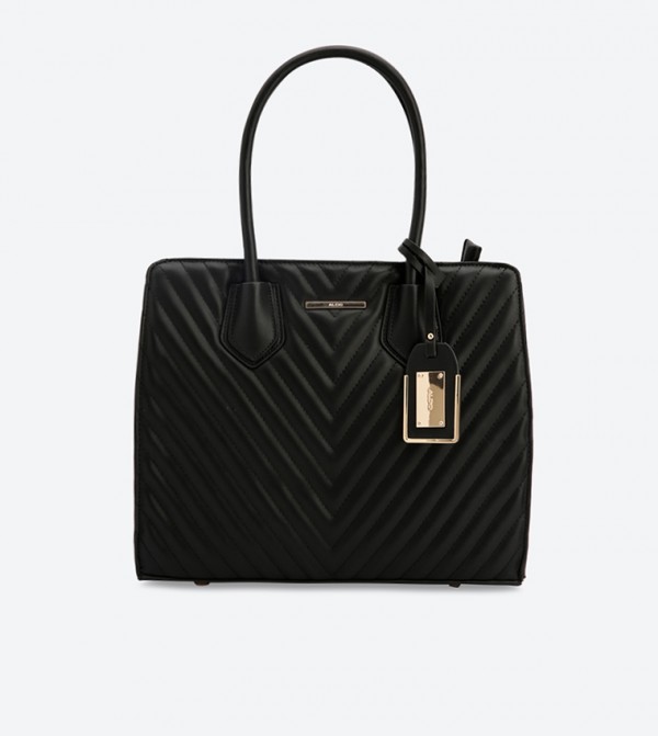 aldo black quilted bag