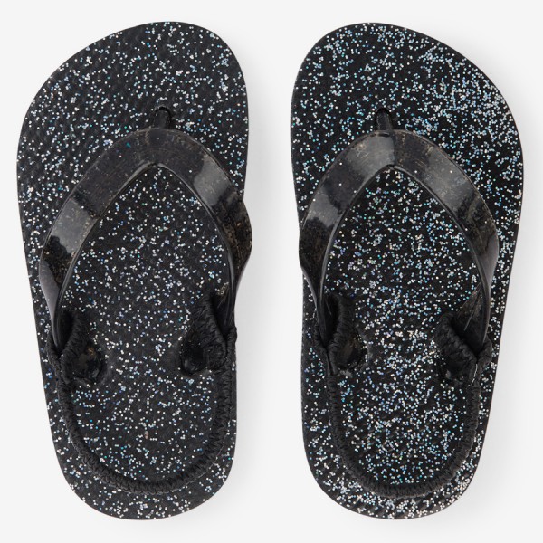 girls glitter flip flops