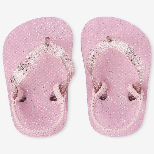 girls glitter flip flops