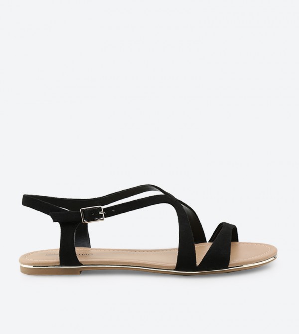 call it spring black sandals