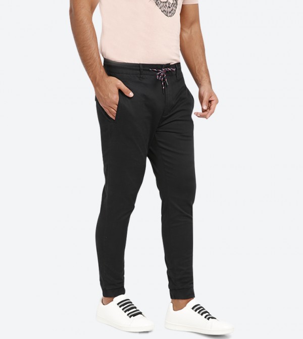 joggers with zip fly