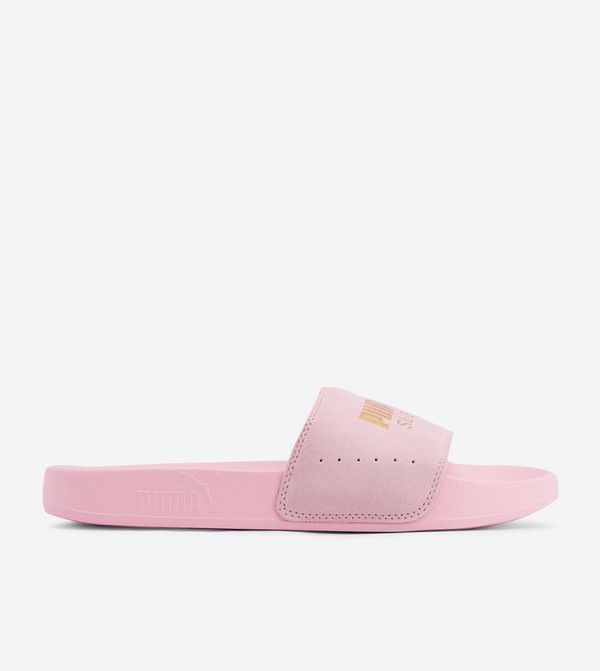 puma leadcat slides pink