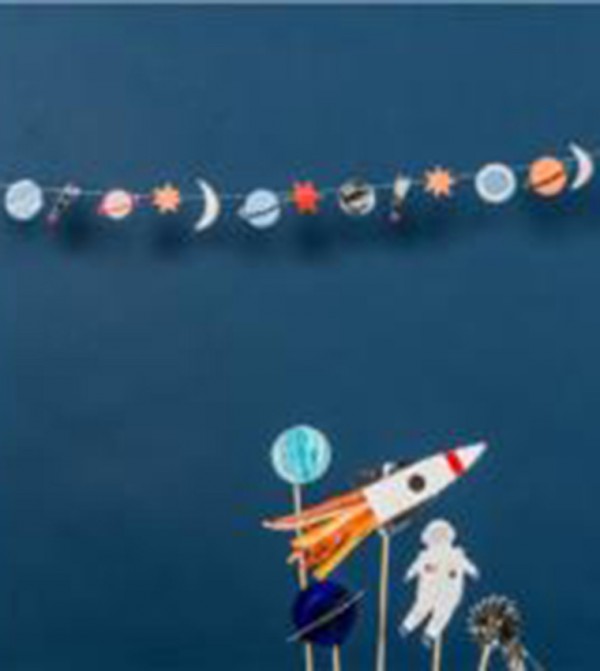 Space Mini Decorative Garland Multi