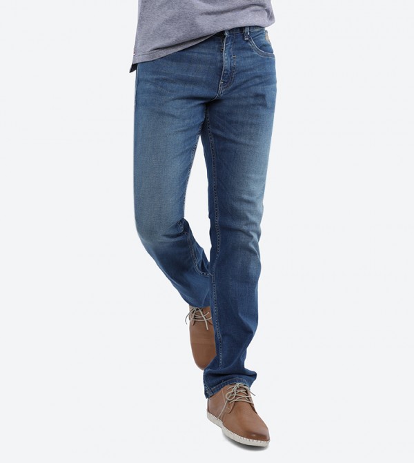 navy colored jeans