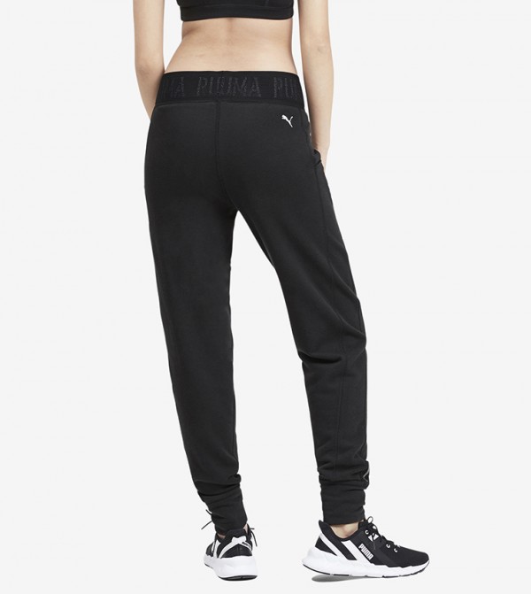 puma black joggers