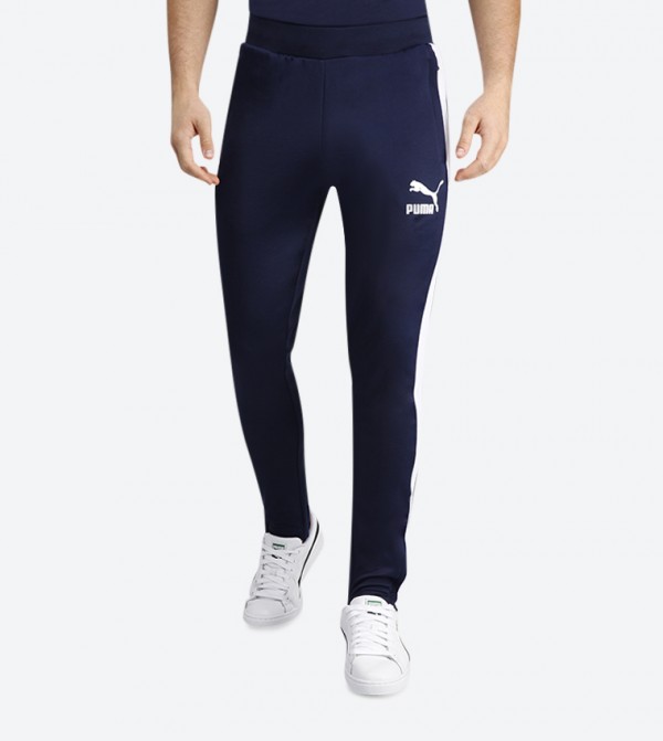 puma track pants navy