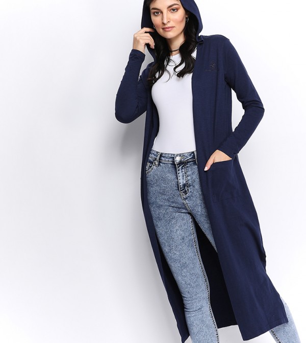 ladies navy blue cardigan