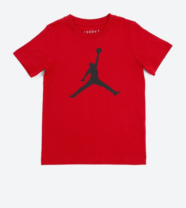 gym red nike shirt