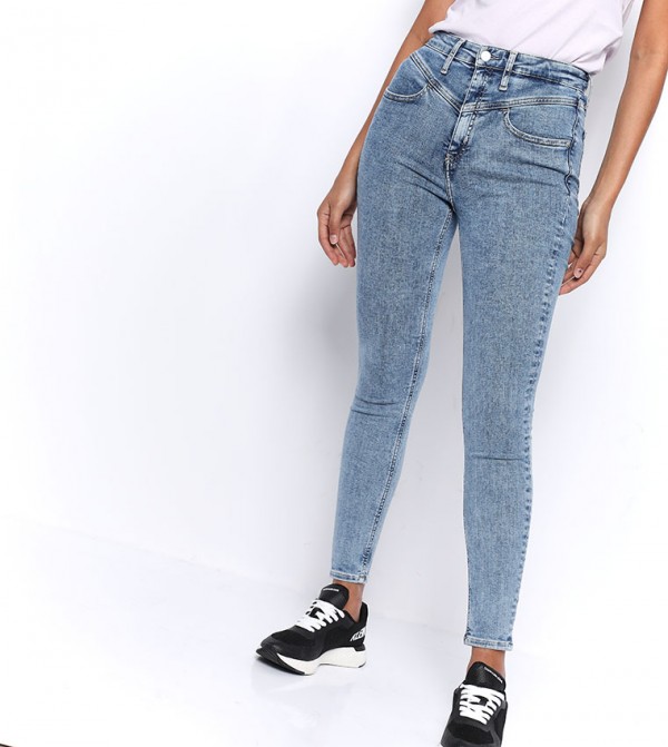 calvin klein high rise super skinny jeans