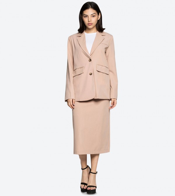 midi skirt and blazer set