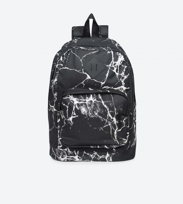 black marble backpack