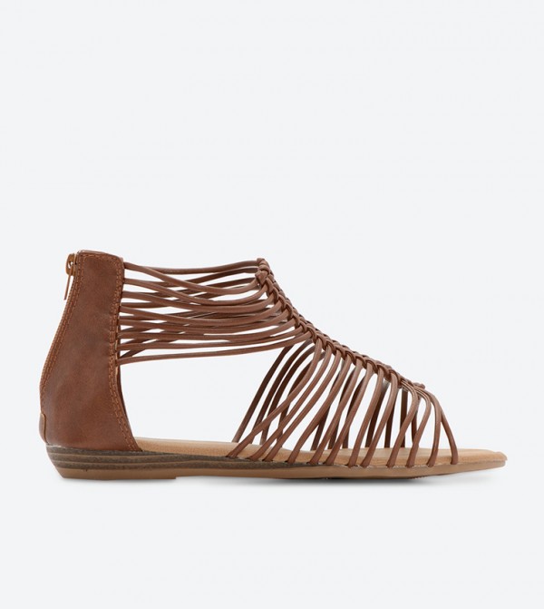 mini wedge braided gladiator sandals