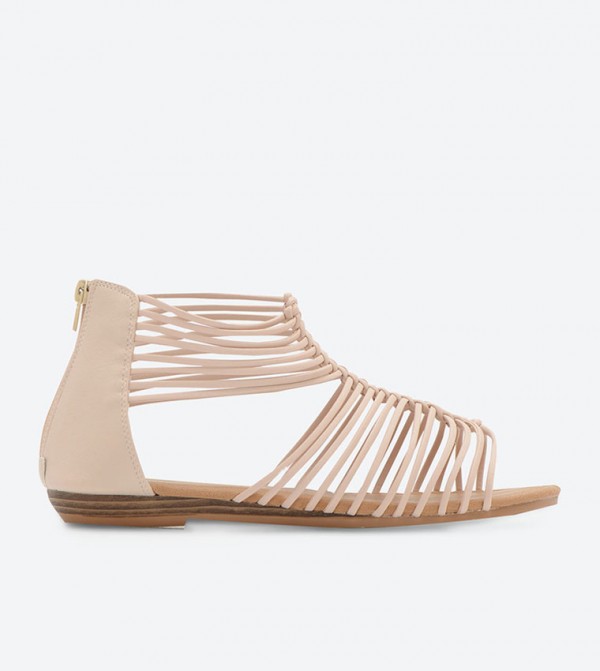 mini wedge braided gladiator sandals