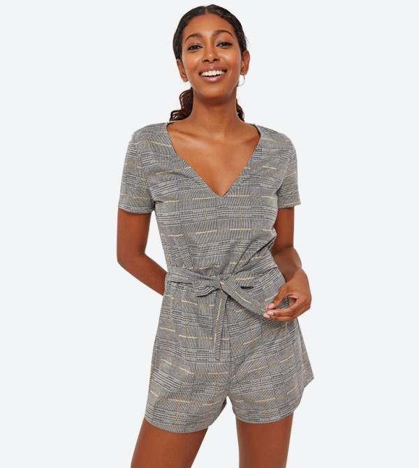 checked romper