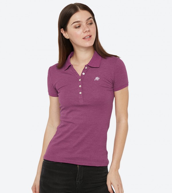 skechers polo shirt kids purple