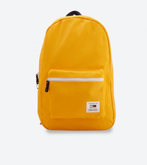 yellow tommy hilfiger backpack