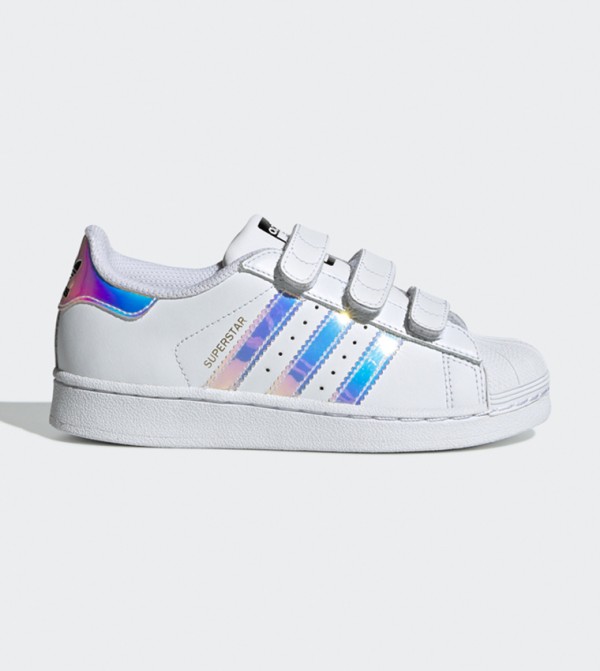 adidas superstar shiny stripes