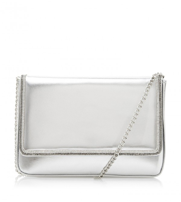 dune diamante clutch bag