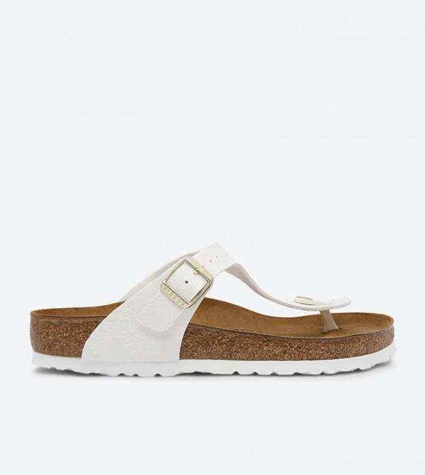 birkenstock gizeh off white