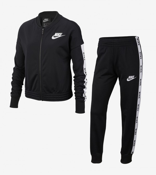 nike sweat suits black