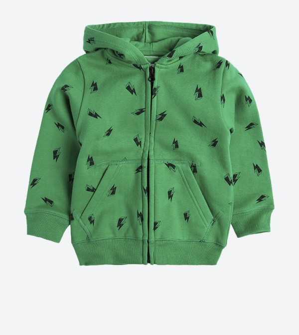 green full zip hoodie