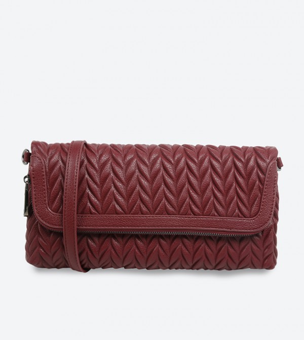 wine colored clutch