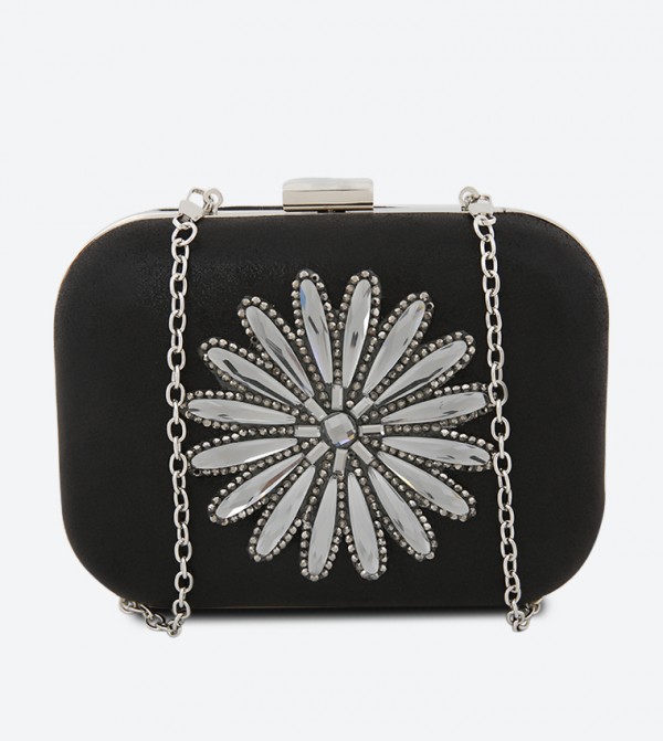 charming charlie black clutch