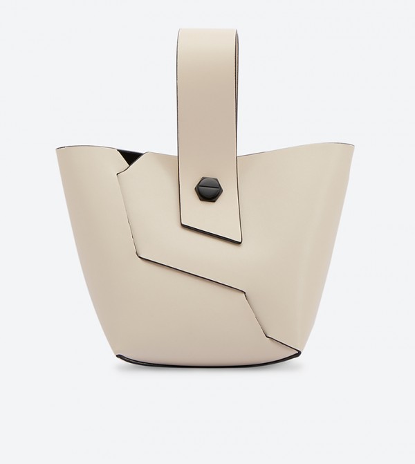 charles keith wristlet handle bucket bag