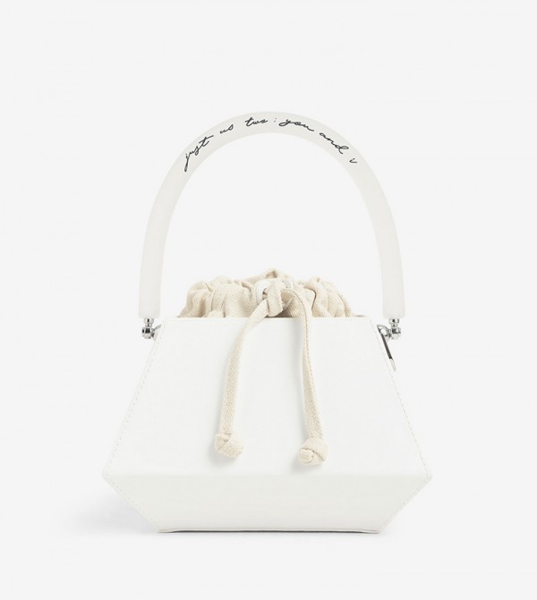 white acrylic bag