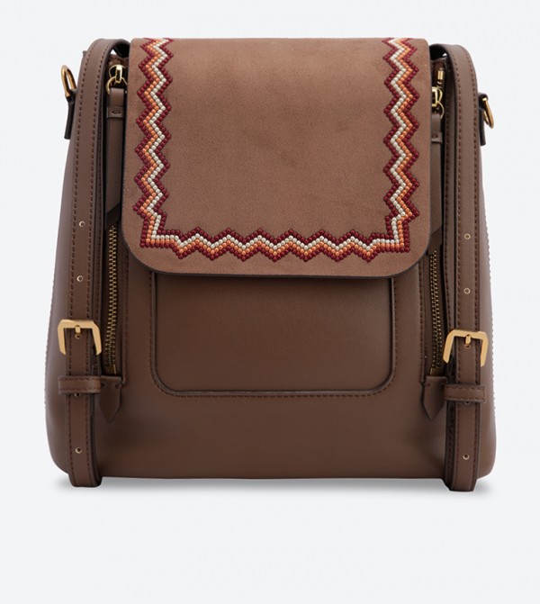 charles and keith front flap backpack