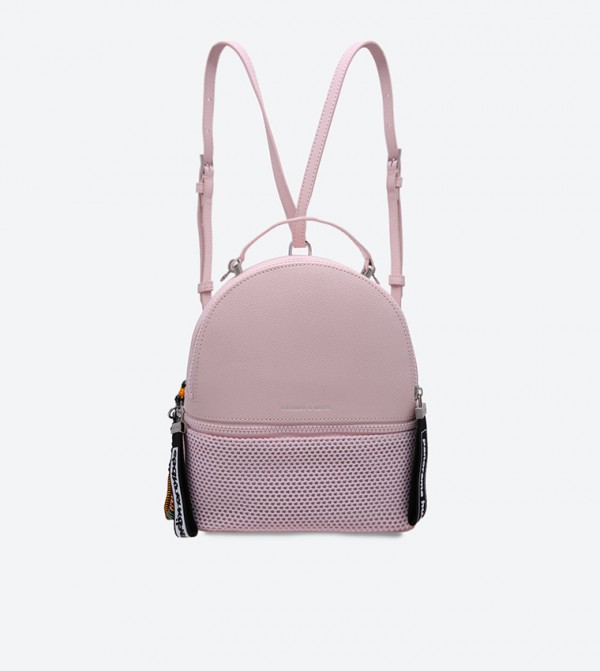 mesh detail backpack