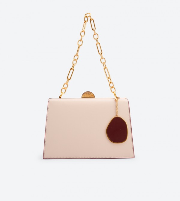 charles and keith light pink bag