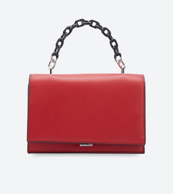 charles and keith red sling bag