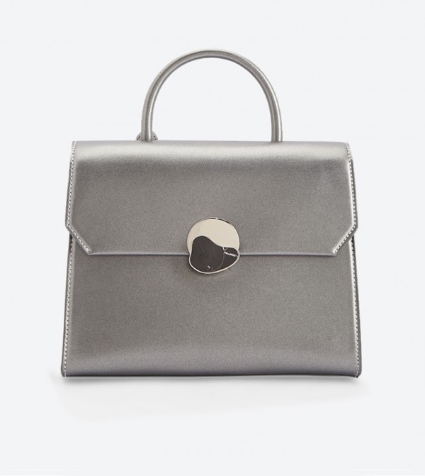 charles and keith pewter bag