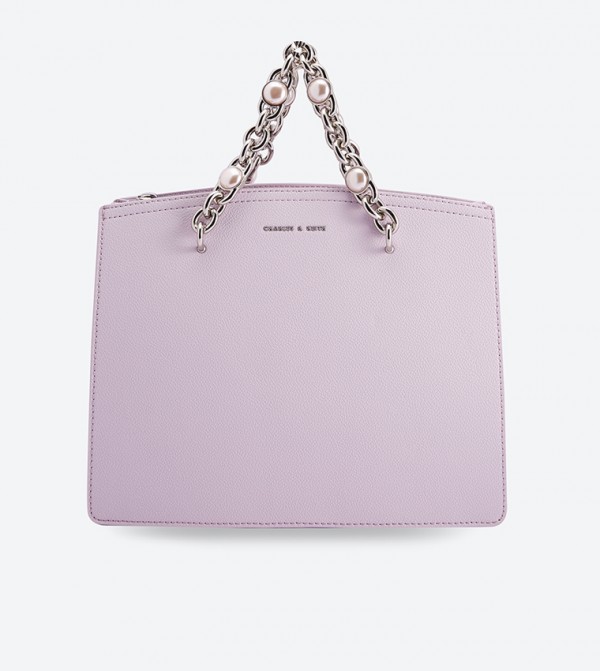 charles and keith purple bag