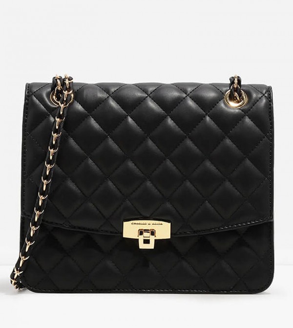 charles and keith quilted clutch