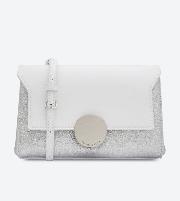 charles & keith circular buckle crossbody