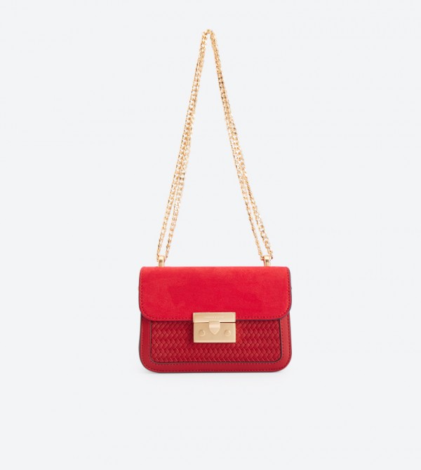 push lock front flap bag