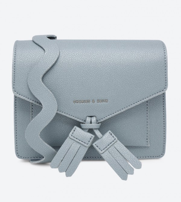 charles and keith tassel detail crossbody bag