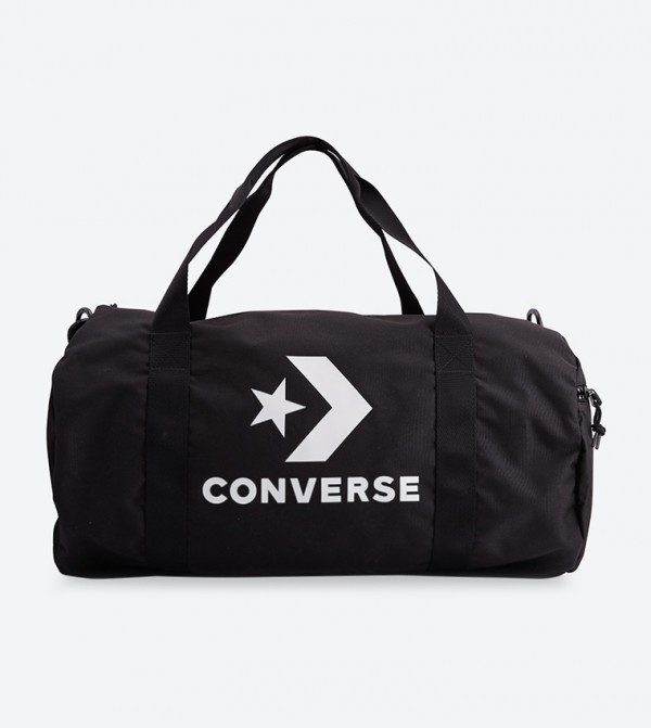 black converse duffle bag