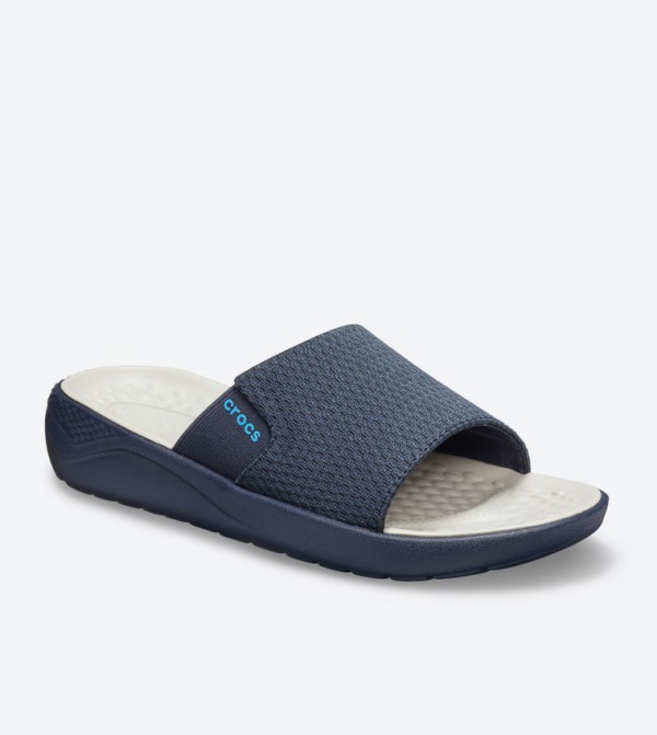crocs men's literide mesh slide sandal