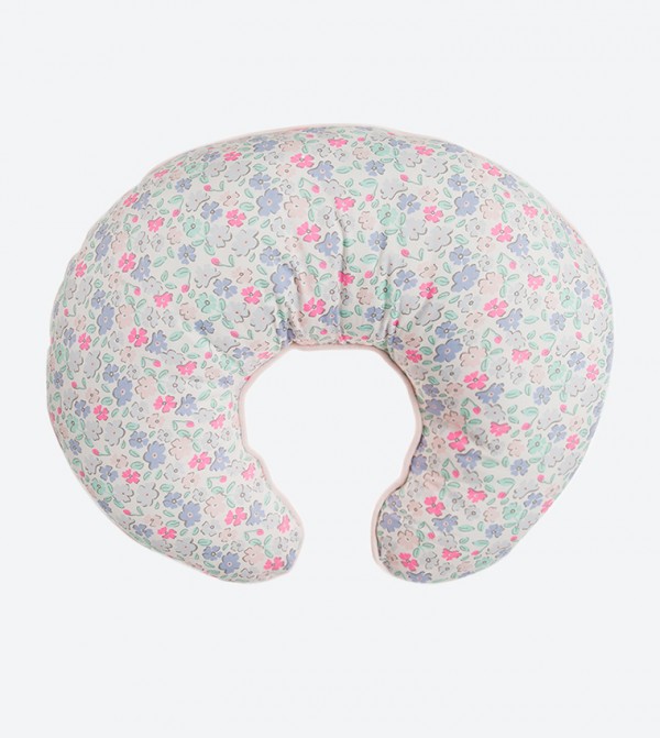 Flower Printed Feeding Pillow Multi
